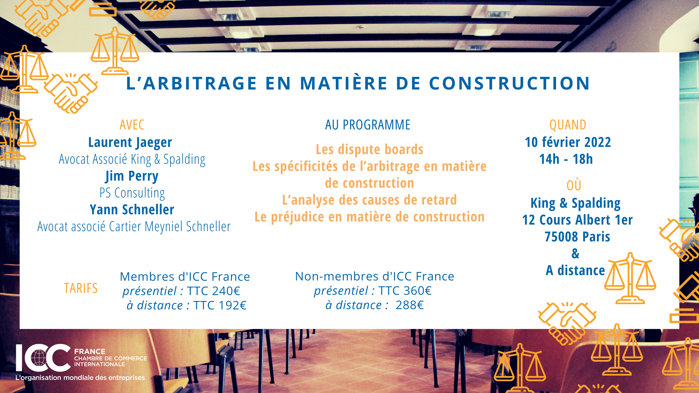 [FORMATION] L’arbitrage En Matière De Construction - ICC France